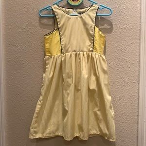 ATUN Girls Size 5-6Y Yellow/Black dress
